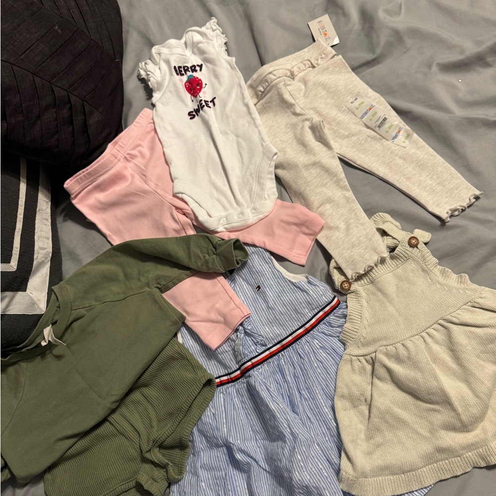 Baby Clothing Bundle with Onesie and Dresses